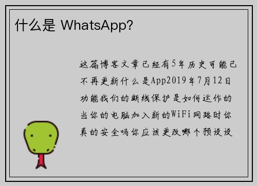 什么是 WhatsApp？